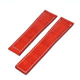 Bracelet crocodile 20/18 mm pour la boucle déployante BREITLING et TAG Heuer