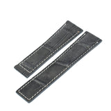 Bracelet crocodile 20/18 mm pour la boucle déployante BREITLING et TAG Heuer