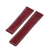 Bracelet crocodile 20/18 mm pour la boucle déployante BREITLING et TAG Heuer