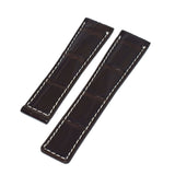 Bracelet crocodile 20/18 mm pour la boucle déployante BREITLING et TAG Heuer