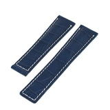 Bracelet crocodile 20/18 mm pour la boucle déployante BREITLING et TAG Heuer