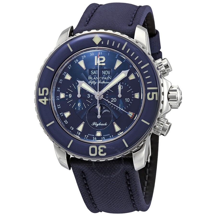 Blancpain Fifty Fanthoms Calendar Flyback Chronograph 5066f 1140 52b BS Watch