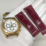 20/16 mm Crocodile strap pour ROLEX Daytona 16518