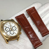 20/16 mm Crocodile strap pour ROLEX Daytona 16518