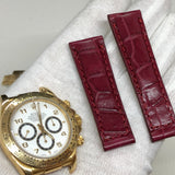 20/16 mm Crocodile strap pour ROLEX Daytona 16518