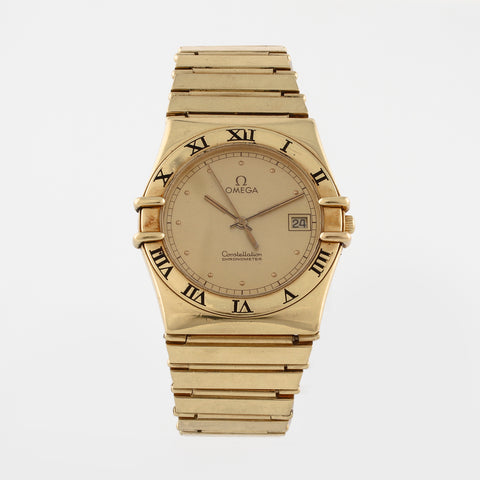 Omega Constellation 18K Yellow Gold 33 mm Quartz