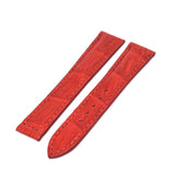 18/16 mm Crocodile strap for OMEGA folding clasp