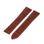 19/16 mm Crocodile strap for OMEGA folding clasp
