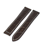 Bracelet crocodile 21/18 mm pour la boucle déployante Omega et TAG Heuer