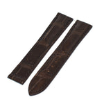 19/16 mm Crocodile strap for OMEGA folding clasp