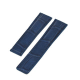 24/22 mm Crocodile strap for the deployment buckle BREITLING and TAG Heuer