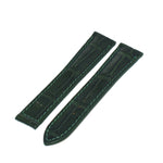 19/16 mm Crocodile strap for OMEGA folding clasp