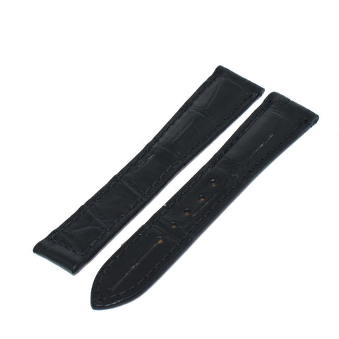 Bracelet crocodile 19/16 mm pour la boucle déployante OMEGA