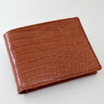 Portefeuille Cuir Crocodile 12x9 cm