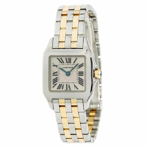 Cartier Santos Demoiselle Two tone 18K / Steel Gold bezel