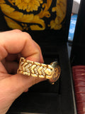 GIANNI VERSACE 18K Yellow Gold Factory Diamonds Medusa Limited Edition