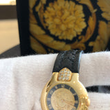 GIANNI VERSACE 18K Yellow Gold Factory Diamonds Medusa Limited Edition