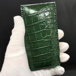 Travel case for 1 watch - crocodile leather | GREEN