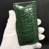 Travel case for 1 watch - crocodile leather | GREEN