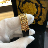 GIANNI VERSACE 18K Yellow Gold Factory Diamonds Medusa Limited Edition