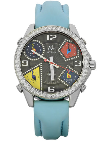 JACOB&Co. 5 Time Zones Diamonds 47 mm | BS-WATCH.FR